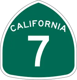 Straßenschild der California State Route 7
