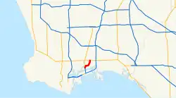 Karte der California State Route 103