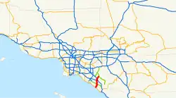 Karte der California State Route 133