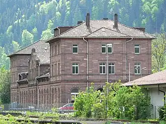 Altes Empfangsgebäude in Calw