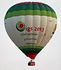 Ballon mit IGS-Werbung
