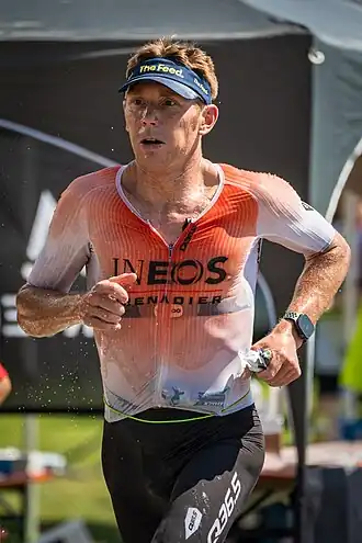 Cameron Wurf bei den 2025er Ironman-Europameisterschaften in Frankfurt am Main (Deutschland).