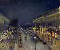 Le Boulevard Montmartre, effet de nuit