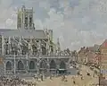 Camille Pissarro: L’Église Saint-Jacques à Dieppe, soleil, matin, 1901