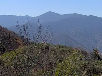 Mount Guyot (Mitte) vom Mount Cammerer aus