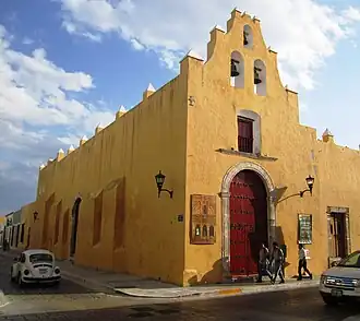 Innenstadt von Campeche mit Kirche San Francisco