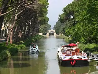 Der Canal de Jonction nahe Sallèles-d’Aude