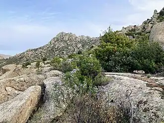 Cancho Monejo und Torre de Valdemanco von Südosten