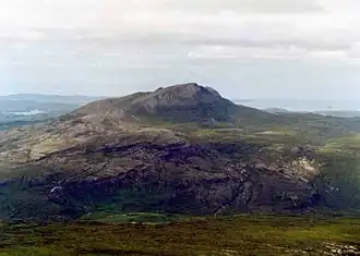 Der Canisp, vom östlich liegenden Conival aus gesehen