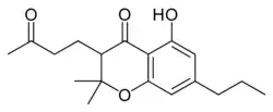 Strukturformel Cannabichromanon-C3