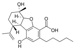 Strukturformel Cannabielsoinsäure A