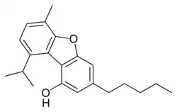 Strukturformel Cannabifuran