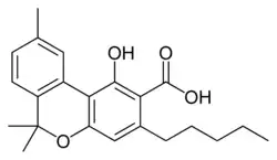 Strukturformel Cannabinolsäure A