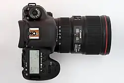 Draufsicht mit Objektiv 16-35mm F4L IS USM