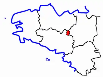 Lage des Kantons Mauron