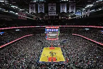 Innenansicht bei einem Play-off-Spiel der Wizards gegen die Atlanta Hawks (109:101) am 19. April 2017