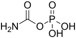 Strukturformel von Carbamoylphosphat