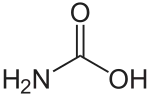 Strukturformel von Carbamidsäure