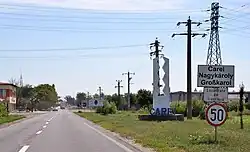 Mehrsprachiges Ortseingangsschild