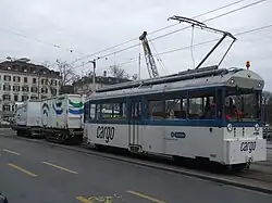 Sperrmülltransport per Cargotram in Zürich