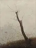 Carl Gustav Carus: Kahler Baum im Herbstnebel
