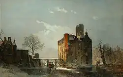 Die Doornenburg in Doornenburg, Niederlande, 1875