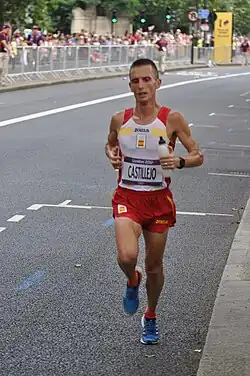 Carles Castillejo (hier beim olympischen Marathon 2012) erreichte als Sechzehnter des zweiten Vorlaufs nicht das&nbsp;Finale