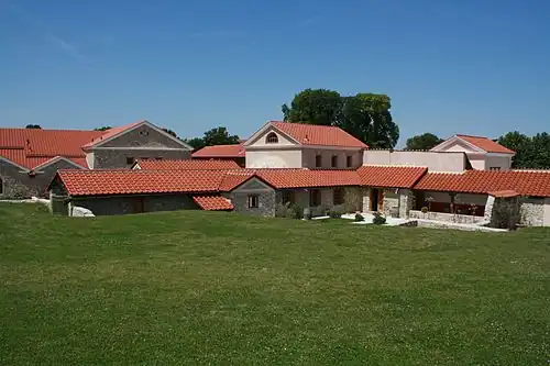 Rekonstruierte Stadtvilla, Blickrichtung Norden