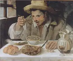Der Bohnenesser, 1584, Palazzo Colonna, Rom
