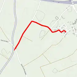 Streckenabschnitt Carrefour de l'Arbre