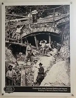 Bauarbeiten am Kraftwerk (1908)