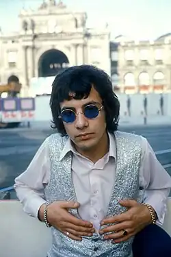 Cat Stevens am 9. Oktober 1967 vor dem Zürcher Bahnhofplatz