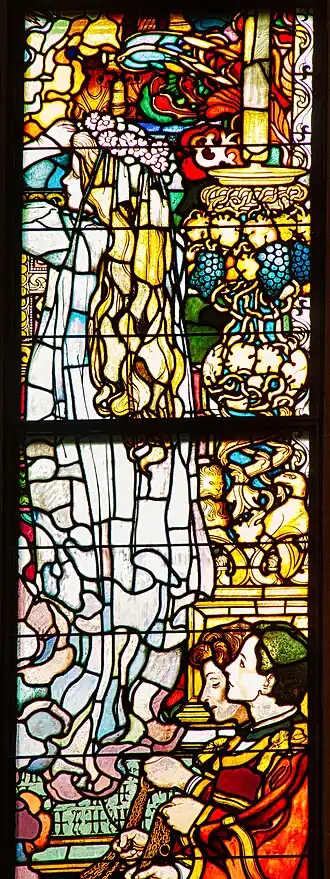 Frauengestalt als personifizierter Glaube