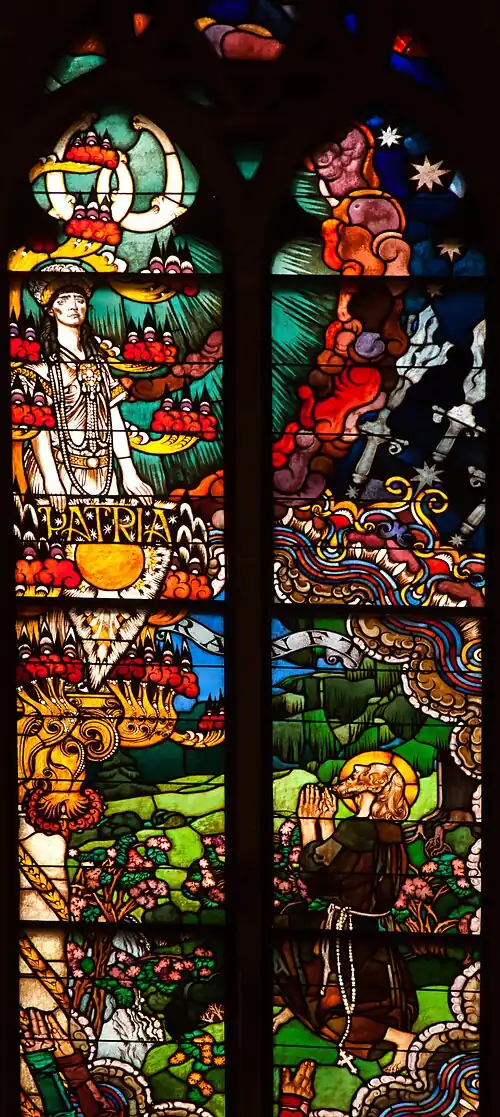 Niklaus, darüber Patria und Omega