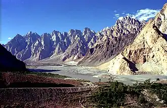 Nahe der Stadt Passu in Pakistan