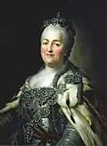 Kaiserin Katharina II. nach Alexander Roslin und Fjodor Rokotow, 1780