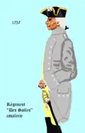 Régiment des Salles cavalerie 1757 bis 1762