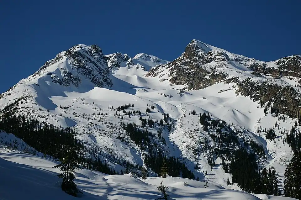 Cayoosh Mountain im Winter