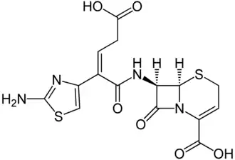 Strukturformel von Ceftibuten
