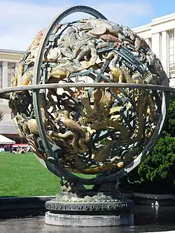 Armillarsphäre im Ariana-Park, Genf