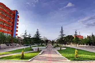 Park im Zentrum von Divjaka (2015)