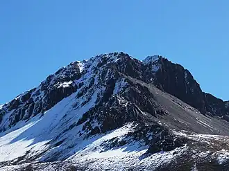 Pico Austria von der Laguna Chiar Khota aus gesehen.