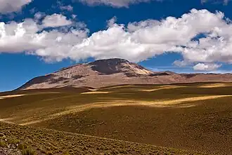 El Toco, gesehen von der Zufahrt von San Pedro de Atacama aus