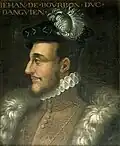 Porträt von Jean de Bourbon, Comte de Soissons, Anonym, 17. Jahrhundert, Galerie des illustres im Schloss Beauregard