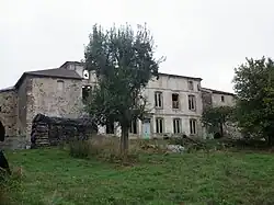 Schloss von Gemmelaincourt vor dem Brand