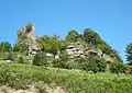Ruine der Burg Pierre-Percée bei Badonviller (Vogesen)