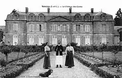 Schloss Les Cartes auf einer Postkarte des frühen 20. Jahrhunderts