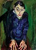 Chaim Soutine: Die Verrückte, um 1919, Privatsammlung