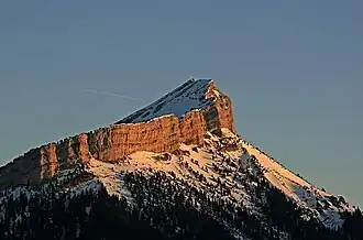 Der Chamechaude vom Gipfel des Mont Saint-Eynard gesehen