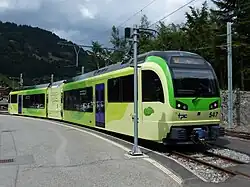 Beh 2/6 in der Endstation Champéry